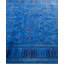 Overdyed Hand-Knotted Wool Modern-Contemporary Navy Area Rug 8' 0" x 10' 3"