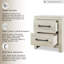 Table de chevet 2 tiroirs Drystan-1131618294