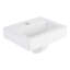 15" Brynsdale White Porcelain Rectangular Wall Mount Bathroom Sink with Overflow
