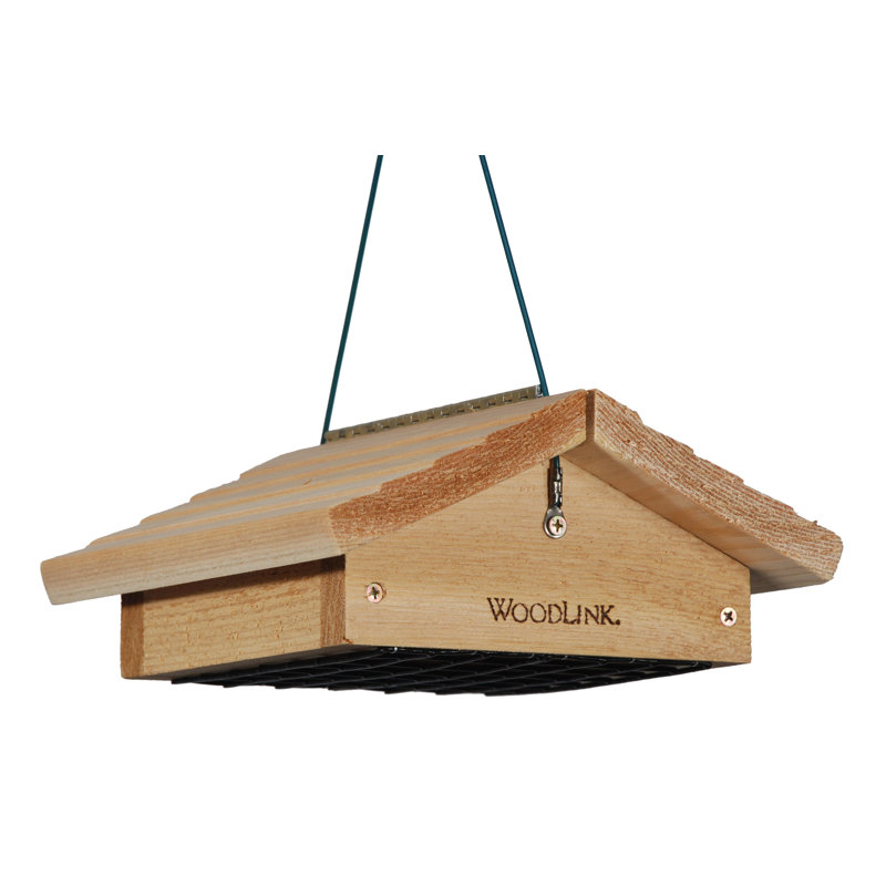 Wood Hanging Suet Bird Feeder