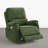 270° Swivel Glider Velvet Power Recliner With Ambient Light And USB Charging-1005819944