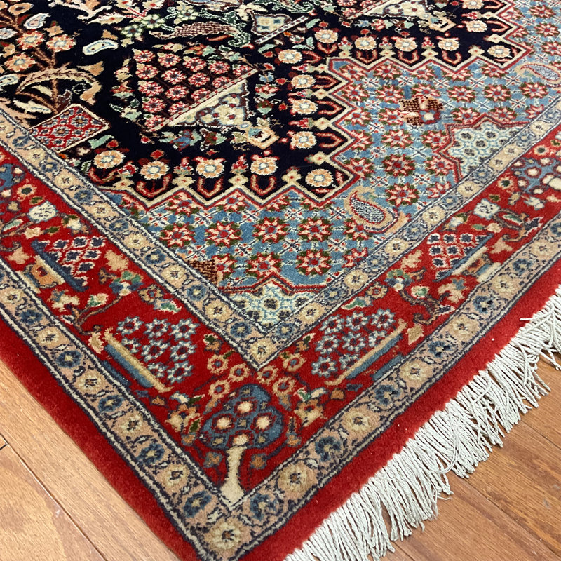  Handmade Qum Wool Rug