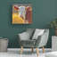 Art mural sur toile tendue - "Reece" par Rita Kirkman pour le salon, la chambre à coucher ou le bureau - 14 x 14