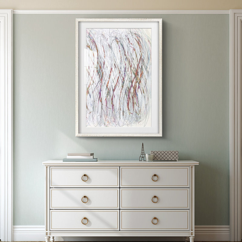 White Infinity II - impression encadrée, H 28,5 po x l 20,5 po