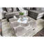 Transitional Style Pattern Square Upholstery Ottoman Oversized Design Bun Legs-403323668