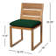 Venice Teak Patio Dining Side Chair with Cushion-162414685