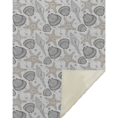 Jeté en sherpa One Pixie Street Beige 50 po x 70 po, beige
