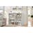 Natural Oak And White Bookcase With Open Storage-820940883