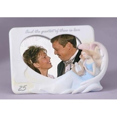 Berkey White Ceramic Beaded Picture Frame