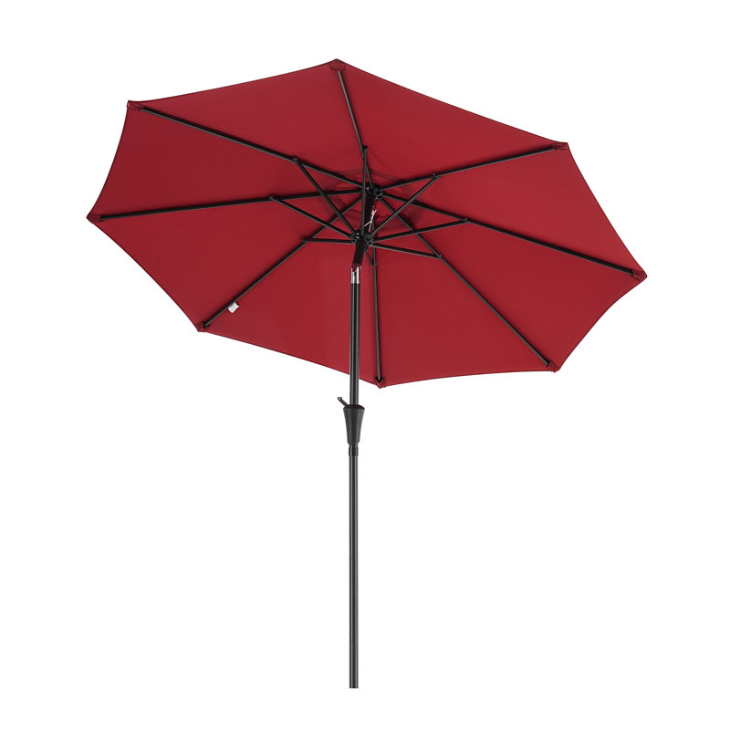 Parasol de marché 108 po Ruel, 7,5ft, Rouge