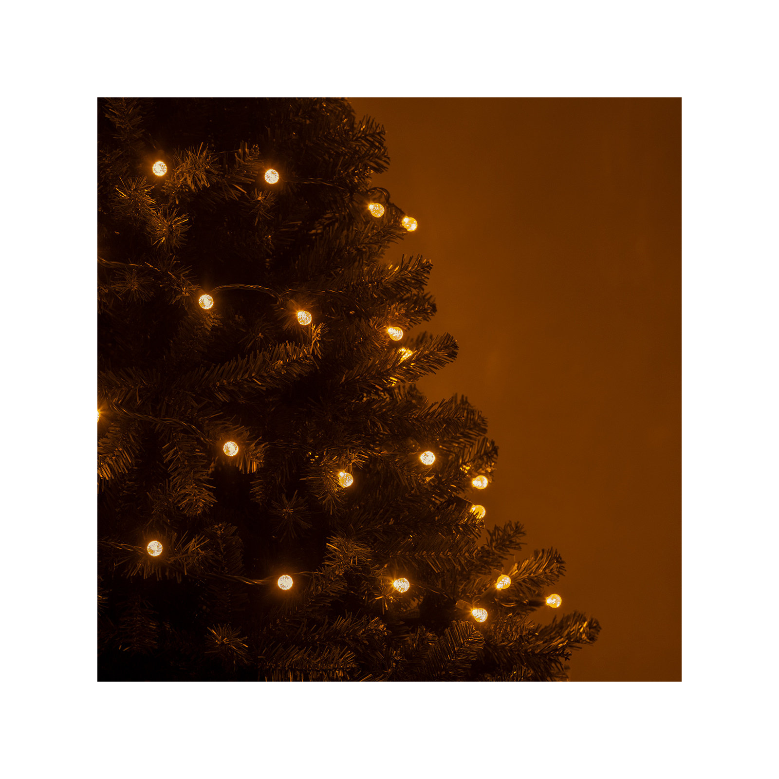 70 Light LED Mini Globe String Lights, Gold