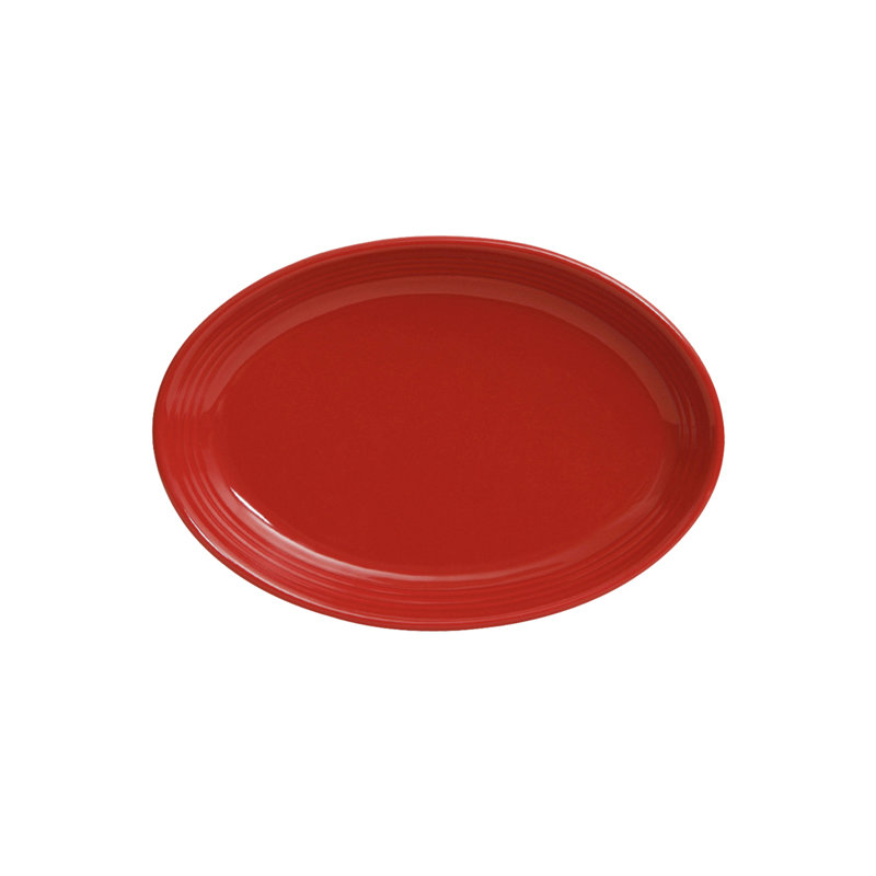 Plateau Concentrix, Rouge Cayenne, H 0,75 po x l 9,75 po x P 7 po