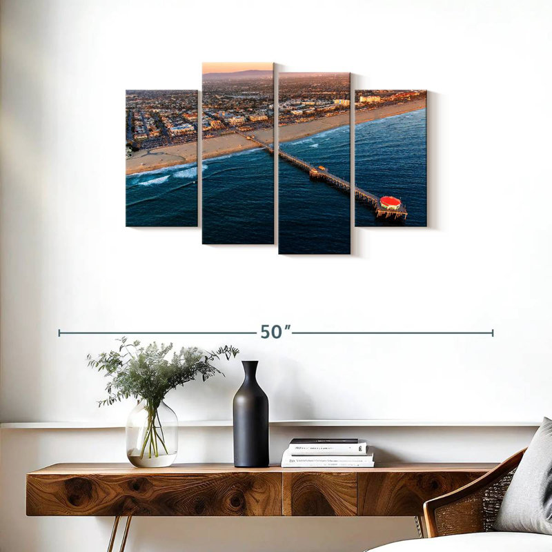 Dock at huntington beach Aletra, H 22 po x l 36 po