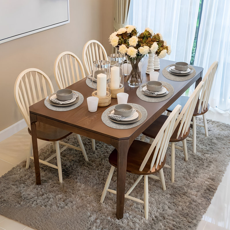 Ensemble de 4 napperons tressés beige, Beige