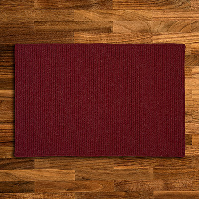 Tapis réversible en mélange de laine Tanguay - Sangria