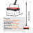 Carpet Floor Sweeper Manual 6.7 inch Width Sweeping Paths Non Electric-112699822