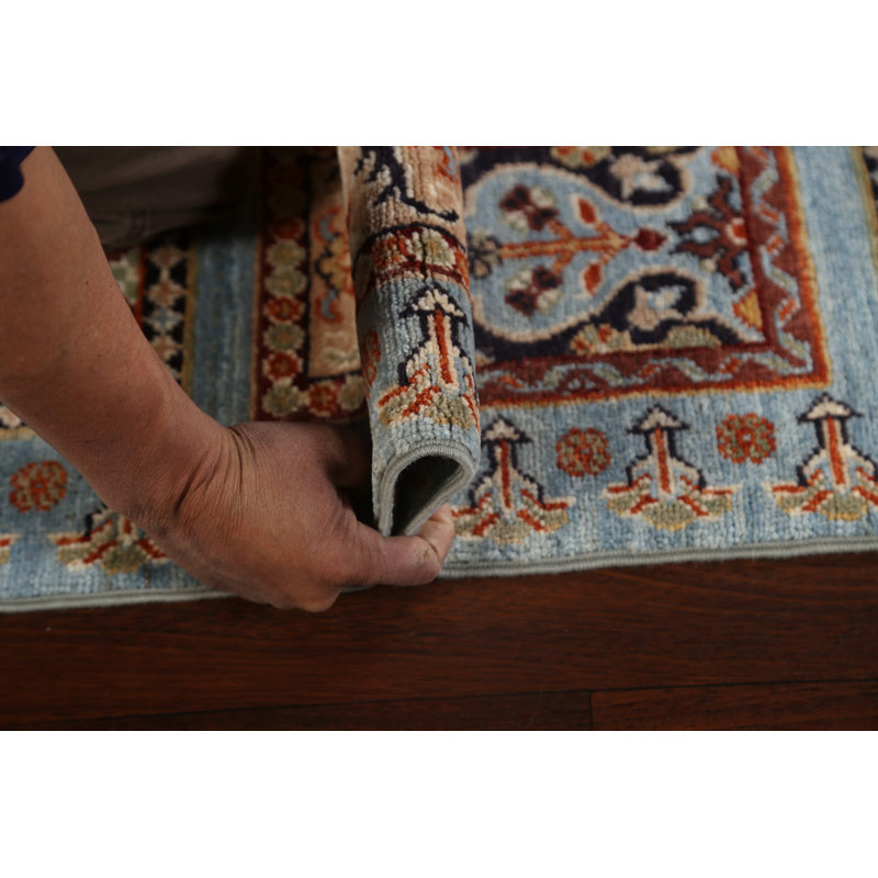 Tapis de couloir oriental style jardin Kazak 3 x 10