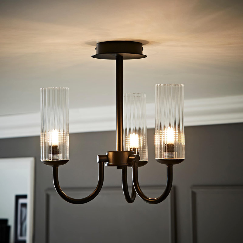 Alaizha 3 - Light Chandelier, Matte Black