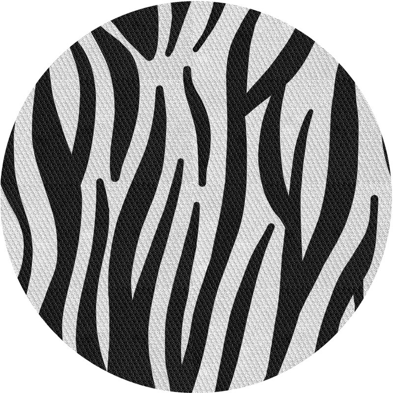 Abstract Indoor Rug, Round 8'