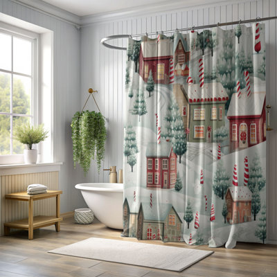 Rideau de douche Peppermint Way - Premium
