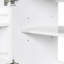 Meuble-lavabo de 30 po avec tablette, meuble-lavabo élégant en bois massif et céramique blanche, portes, tablette réglable avec tiroir-506106474