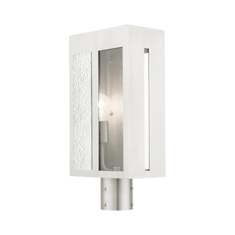 Gandhi Transparent Lantern Head, Brushed Nickel