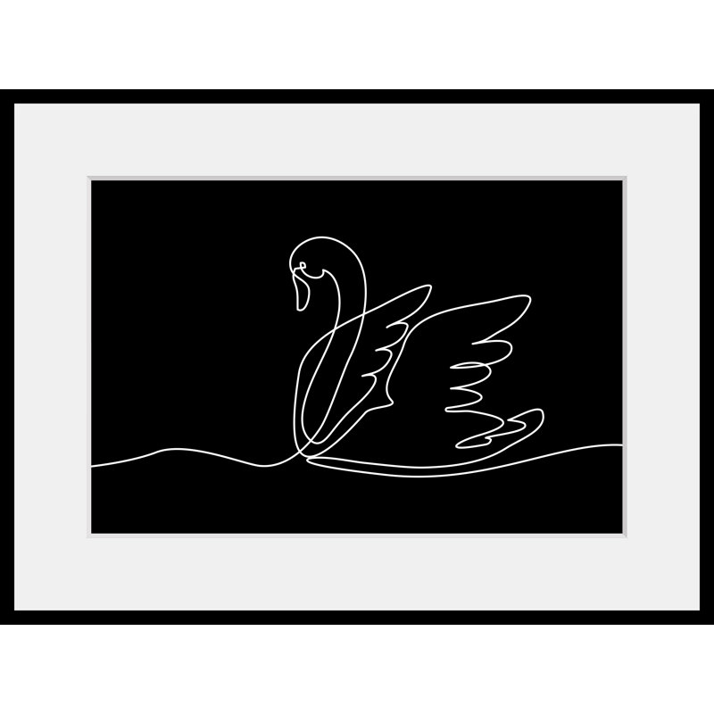 Swan - Single Picture Frame Print