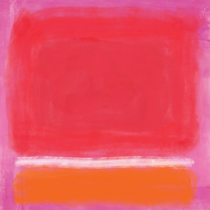 Rothko Inspired - Peinture à cadre unique, Non, H 12 po x l 12 po, Toile encadrée noire