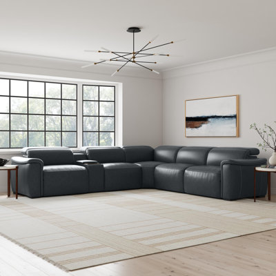 Canapé modulaire 5 places avec console Caldwell