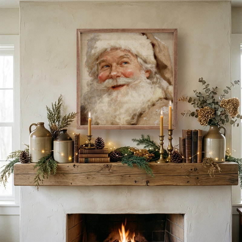Santa's Portrait, H 4 po x l 4 po
