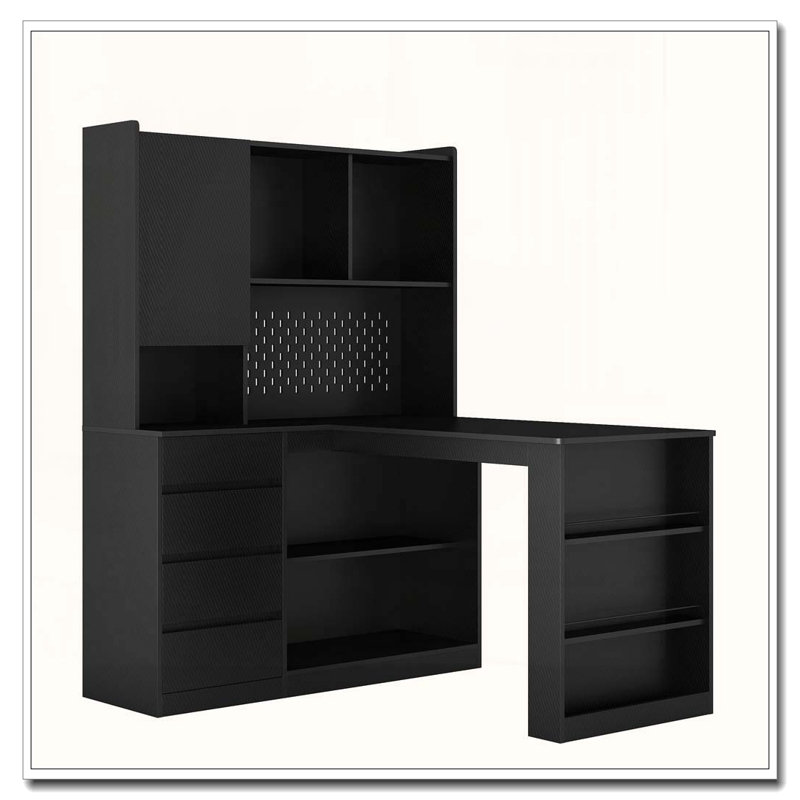 Bureau en L, Black2