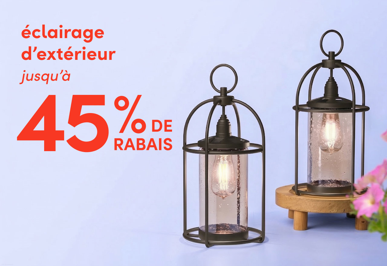 éclairage d'extérieur en solde
