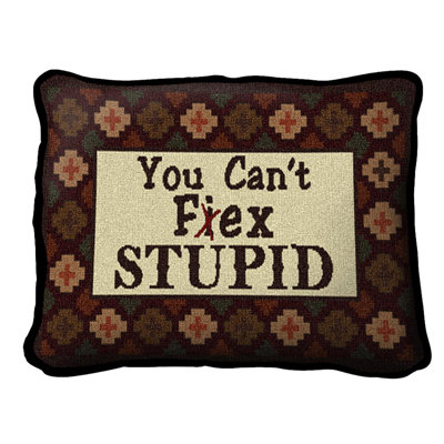 Coussin en coton Southwest Impossible Fix Stupid