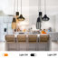 Modern Ribbed Glass 3 -light Pendant Light