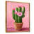 Toile avec cadre flottant or