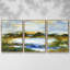 Lazy River, ensemble de 3 pièces encadrées sur toile-1785187521-1785187522