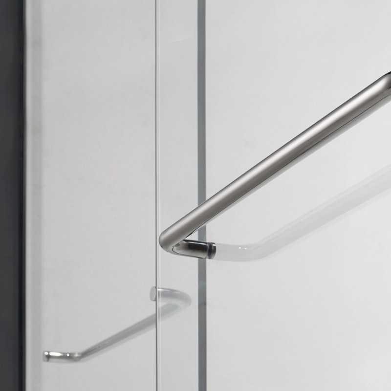 Porte de douche coulissante à dérivation 24,75" x 76" Ultra-A, Nickel brossé