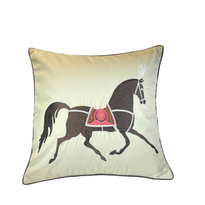 Animal Print Cotton Reversible Pillow Cover