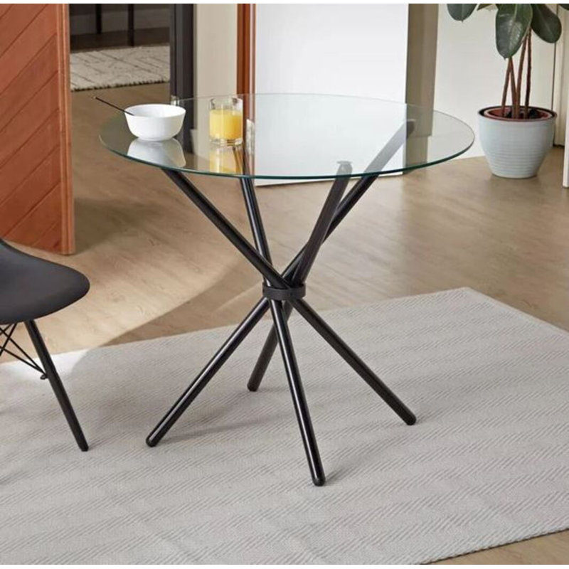 Reese Round Glass Dining Table