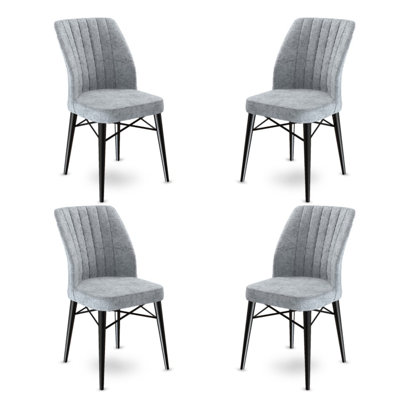 Pearlene 45cm H Velvet Upholstered Side Chair
