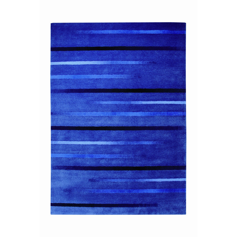 Striped Hand Woven 170cm X 240cm Area Rug, Rectangle 70 x 140cm