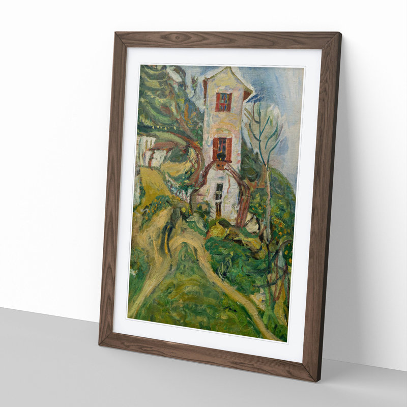The White House by Chaim Soutine - Framed Print, Walnut, 65cm H x 48cm W x 2cm D