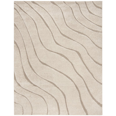 Ashal Abstract Cream/Beige Area Rug