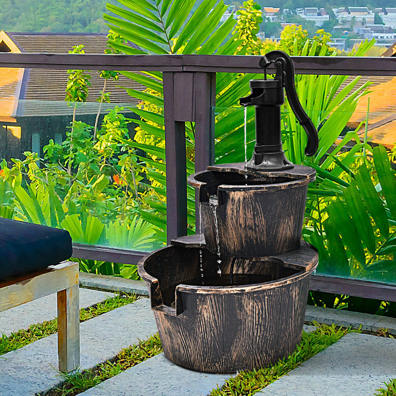 Akeena Outdoor Waterfall Fountain