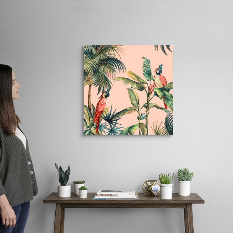 «Tropicano II» par Eva Watts, reproduction d'art sur toile, H 24 po x l 24 po x P 1,25 po, Toile tendue