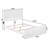 Amear Solid Wood Foundation Bed with Matching Footboard-134548193-261890589