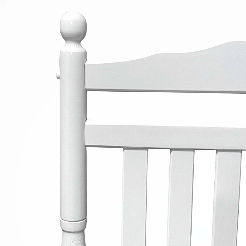 Chaise berçante balcon porche adulte, Blanc