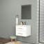 Ensemble de meuble-lavabo mural 24 po avec lavabo et miroir-191656512