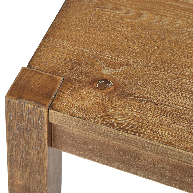 Dellbrook Solid Wood Bench, Driftwood