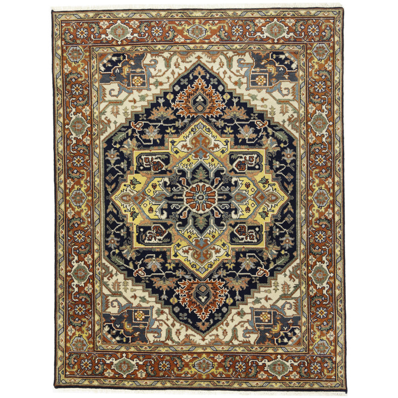 Tapis rectangulaire en laine 7 pi 9 po x 10 pi 2 po Sigitas